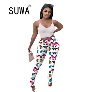 Pantalon évasé à imprimé floral pour femmes, taille haute, bas de cloche, drapé, jambières, pantalons de survêtement, vente en gros, 210525