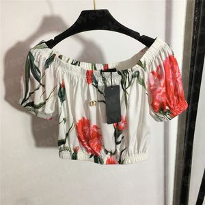 T-shirt imprimé Floral pour femmes, ensemble deux pièces, mode décontractée, vacances, plage, longue, 296a