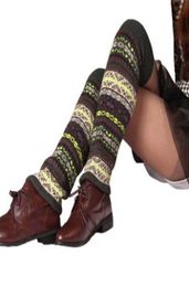 Stripe Floral Géométrique Blend Galet High Anklet Leghers chaussettes Cuffs Boot Toppers Leggings Femmes Girls Automne hiver lâche 3605692