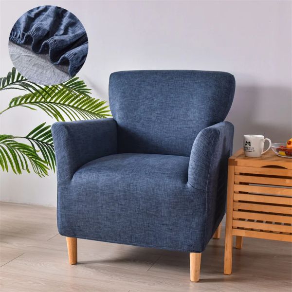 Couverture de chaise de baignoire à floral extensible Spandex Club Armchair Scelcover Elastic Single Sofa Covers Bar Counter Hotel salon