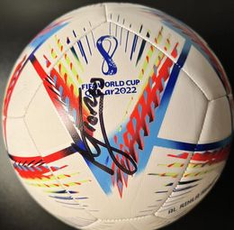 FLORES LIONEL Autographié Signé signé auto Collectable Memorabilia 2022 WORLD CUP SOCCER BALL