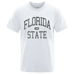Florida 1992 State Street Letter T-shirt mannelijke mode o-neck t shirts hiphop kwaliteit shirt casual katoenen t-shirt