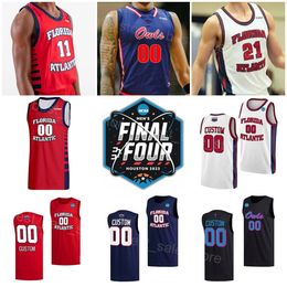 Florida Atlantic Owls College Jersey FAU Basketball 2023 Final Four 4 Bryan Greenlee 1 Johnell Davis Alijah Martin Vladislav Goldin Nicholas Boyd Michael Forrest