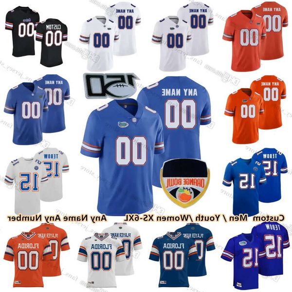 Florida Custom Gators College Football Jerseys Tim Tebow Graham Mertz Montrell Johnson Jr. Aaron Hernandez Treyaun Webb Eugene Wilson III High