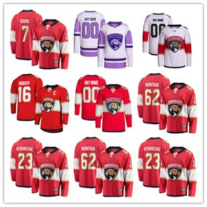 Florida Custom Panthers Hockeyshirts 2 Tobias Bjornfot 21 Nick Cousins 12 Jonah Gadjovich 18 Steven Lorentz 28 Josh Mahura 77 Niko Mikkola 8 Okposo Kyle