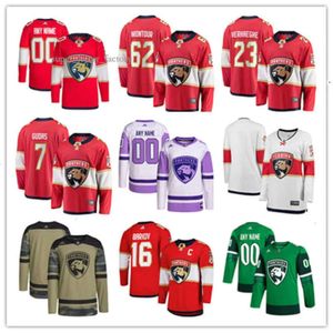 Florida Custom Panthers Hockeyshirts 62 Brandon Montour 5 Aaron Ekblad 30 Spencer Knight 16 Aleksander Barkov 9 Sam Bennett 72 Bobrovsky 21 Nick Cousins 10 5908 9407