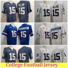 Florida Gators 15 Anthony Richardson College Football Jersey Penn State 15 Drew Allar NO NAME Maillot Homme Blanc Noir Bleu Cousu Nouveau