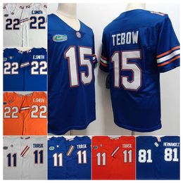 Florida Gators College Football gestikt Jersey 15 Tim Tebow 81 Aaron Hernandez 22 Emmitt Smith 11 Kyle Trask