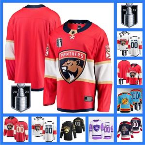 FloridaPanthers2023 Maillot de hockey final de la Coupe Stanley Leksander Barkov Matthew Tkachuk MNHLE Sergei Bobrovsky Carter Verhaeghe Sam Reinhart Monto