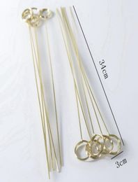 Fleuriste Long Stick Clip Card Tardrs Flower Gift Emballage Emballage pour le bouquet Decoration de mariage4961046