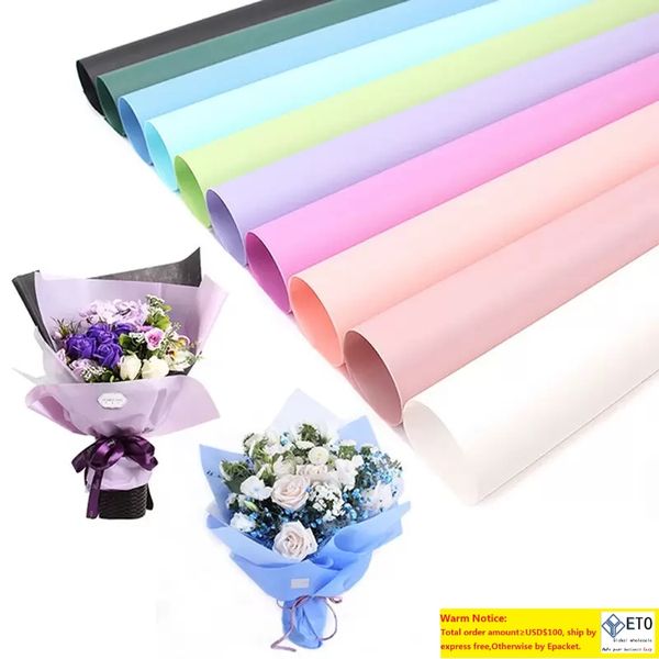 Papier d'emballage de fleuriste 20pcslot mariage Valentine Flower bouquet imperméable enveloppant des fournitures
