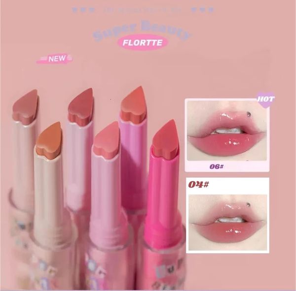 Flortte Brand Merting Balm Lipstick stylo Mirror Water Light Glaze Hydrating Women Beauty Beauty Cosmetics 231221