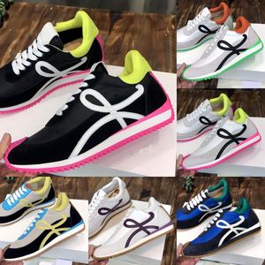 Flow Runner Baskets Designer Hommes Femmes Chaussures Casual en Nylon Daim Sneaker Doux Upper Fashion Sport Ruuning Classic Shoe Top-Qualité Taille 35-45