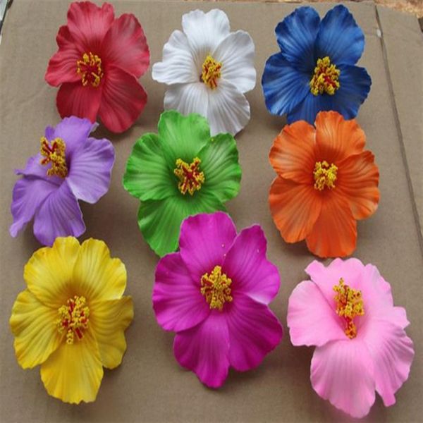 Fleur 36 pièces couleurs mousse fleur hawaïenne pince à cheveux de mariée 9cm vous choisissez bijoux frangipanier297j