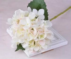 Fleur artificielle d'hortensia tête fausse soie single single tactile hortensias 8 couleurs pour centres de table de mariage fleurs décoratives à la maison fy3529 tt1206 s s