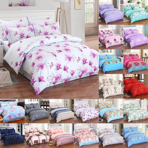 Juegos de cama de flores 4 unids/set de lujo con estampado 3D, funda nórdica, fundas de almohada, suministros de cama para el hogar, regalo de Navidad, 29 estilos XD21692