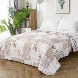 Ropa de cama de flores de verano acolchado colchas de colchas de colcha de manta cubierta sin funda de almohada cubierta acolchado textiles de hogar 2312222