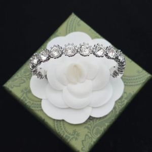 Pulsera de flores, pulseras de moda, diseñador para mujeres, hombres, joyería de moissanita de oro y plata vintage, joyería de cristal para mujer, fiesta de cumpleaños, regalo para niñas, 19 estilos