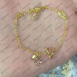 Bracelet Flower Bracelets en diamant Bijoux de trèfle Titane 18k Bijoux de créateur plaqué Gol