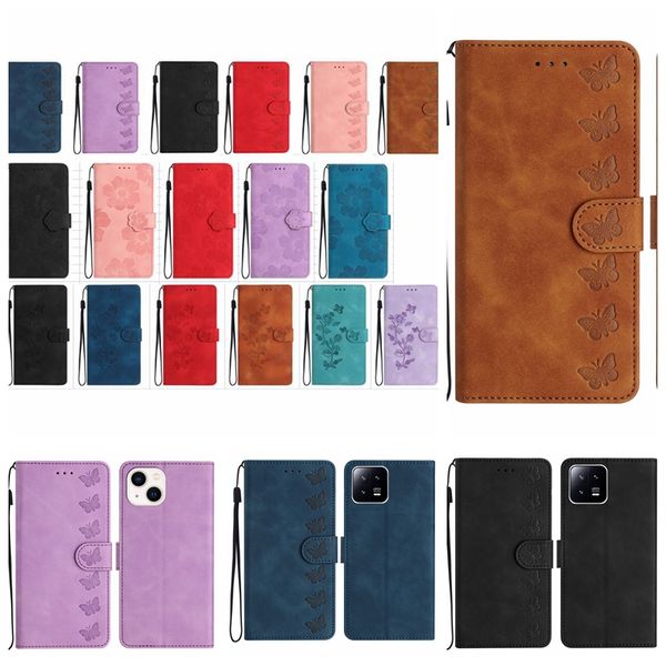 Étuis à rabat en cuir PU pour iPhone 15 14 Pro Max 13 12 11 XS XR 8 7 6 Plus, mode élégante, jolies filles, porte-carte d'identité, porte-téléphone, sangle de sac à main