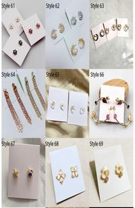 Flower Ear Stud Pearl Crystal Earrings Long Metal Tassel Jewelries6996033