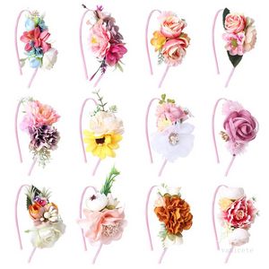 Flower Fairy Hairhoop Party Favor para niños Partys Supplies simulated Flowers Headband girl's Lovely Hairband performance stage TocadoT9I001325