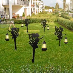 Fleur fée solaire alimenté lumière jardin extérieur piquets de pelouse lampadaires cour paysage lampes décoratives