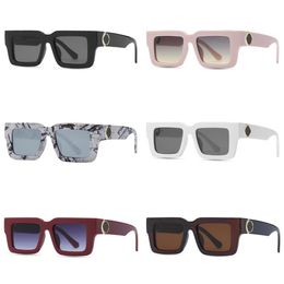 Fleur pour hommes Femmes Square Sunglasses Fashion Classic Designer Pink Surdimension Sun Sun Glasses UV400 Eyewear 2024