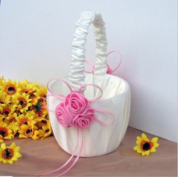 Cestas de niña de flores para favores de boda canasta accesorios de dama de honor216r