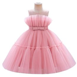 Robe de fille de fleur pour mariage bébé fille 5 à 10 ans tenues d'anniversaire pour enfants première communion robe fille fille fête