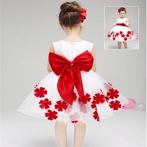 Robes De Fille De Fleur Avec Crew Zipper Dos Appliques Sash Fleurs Longueur Au Genou Pageant Robes Pour Les Filles Nouvelles Robes De Fille De Fleur For289S