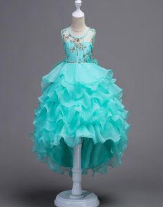 Bloemenmeisje Bruiloft Witte Jurken voor Meisjes Prom Party Gown Designs Children039s Kleding Tule Kostuum voor Kinderkleding5442673
