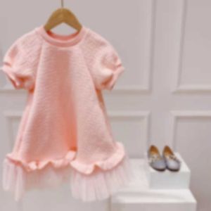 Vestido con estampado de flores para niñas, conjunto de ropa a cuadros de primavera, conjunto de ropa de diseñador para niños pequeños, conjuntos de ropa marrón para niños, vestidos de verano para niñas de 90-150 cm