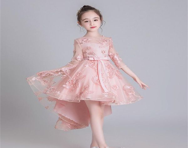 Robe de fille de fleur Costume d'adolescent robe de soirée pour enfants 039s robes de mariée pour bébés filles enfants robe de princesse de bal élégante9726114