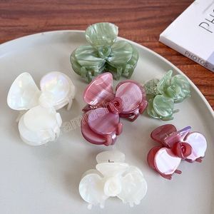 Bloem Haarspeldjes Acetaat Klauw Clip Zomer Trendy Krab Klemmen Koreaanse Barrette Haaraccessoires voor Vrouwen Meisjes Geschenken