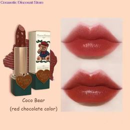 Bloem weet liefde beer mat langdurige waterdichte lipstick vrouwen schoonheid cosmetische lipmake-up gemakkelijk te dragen 240411