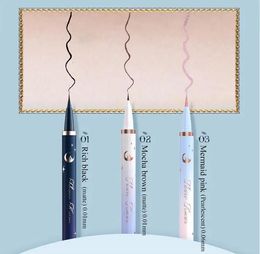 Flower Knows Pink Glitter Eyeliner Pencil Moonlight Zeemeermin Zweetbestendig Veegvast Waterdichte en zeer fijne eyeliner 240318