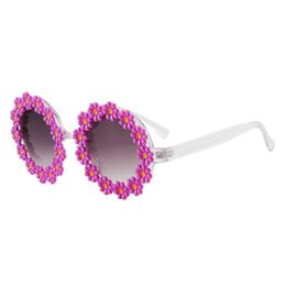 Marcos de gafas de sol para hombre con flores Marco de gafas de moda para mujer