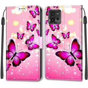 Flower Match Flip Case pour Motorola Moto G72 G73 G53 G 72 73 MOTOG72 MOTOG73 COQUE COPE COUVERNE DE TÉLÉPHONE DE TÉLÉPHONE DE TÉLÉPHONE