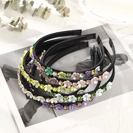 Fleur strass bandeau cheveux cerceaux femmes été fleur lunette bandeaux bandeau mode filles cheveux accessoires