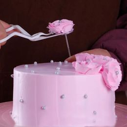 Bloemschaar Cake Tak 5 -stks Tulpen Rose Nozzle Nail Decor Lifter Fondant Cream Transfer Baking Pastry Keuken Cupcake Stand