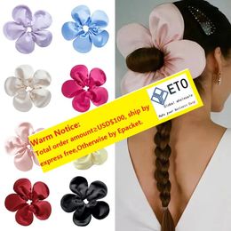 Fleur Scrunchies Femmes Extra-larges Scrunchie surdimensionné épais élastique Elastic Hair Elies Hair Scrunchies Ponytail Holder LL