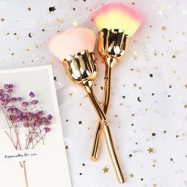 Flower Shape Makeup Brush Grand Cosmetic Powder Foundation Blush Mélanger Nail Dust Nust Brush Brush Makeup Makeup Tool NOUVEAU