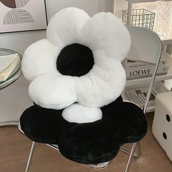 Fleur de fleur canapé canapé-coussin chaise de bureau noire siège de support lombaire