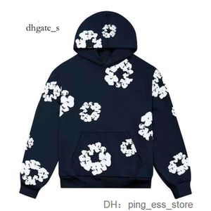 dhgate essentialhoody Flower Spider Denim Tears Pantalon à capuche Denim Tears Automne Hiver Kanyes Kapok Pleine Impression Mousse Hip Hop Lâche Survêtement Pour Hommes et Femmes