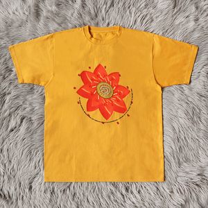 Fleur T-shirt Hommes Femmes Haute Qualité Imprimé Tee Oversize Tops À Manches Courtes Vraies Photos