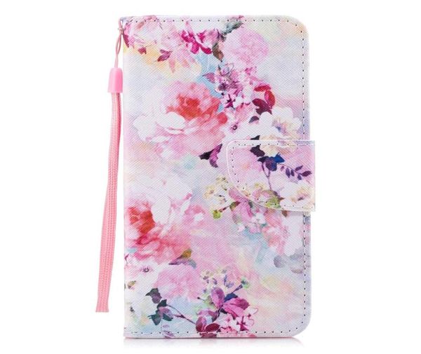 Cajas de billetera de cuero de flor Totoro para iPhone 13 12 11 Pro XR XS MAX 8 Galaxy Note 20 Lace Butterfly Panda Heart Cat ID Slot Cover3593977