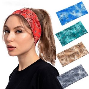 Bandeaux larges fleur Stretch Yoga sport bandeau capuche bandeaux bande de cheveux pour femmes bijoux volonté et sable