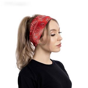 Diademas anchas de flores Estiramiento Yoga deporte Ciclismo Fitness Running banda para el sudor capucha bandas para la cabeza banda para el cabello para mujeres will y sandy