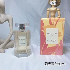 Fleur Femmes Parfum 90 ml Ensoleillé Magnolia Nénuphar Bleu Orchidée Eau de Toilette Parfum Naturel Longue Durée Cologne Parfum Naturel Spray